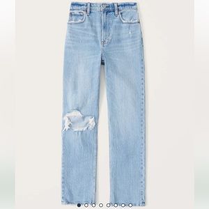 NWT Abercrombie & Fitch Ultra High Rise 90s Straight Jean